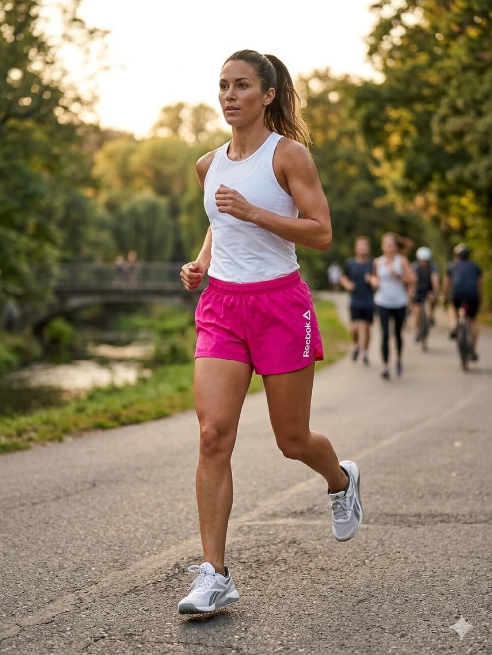 Reebok Hot Pink Lined Running Shorts w/ Inner Pocket L